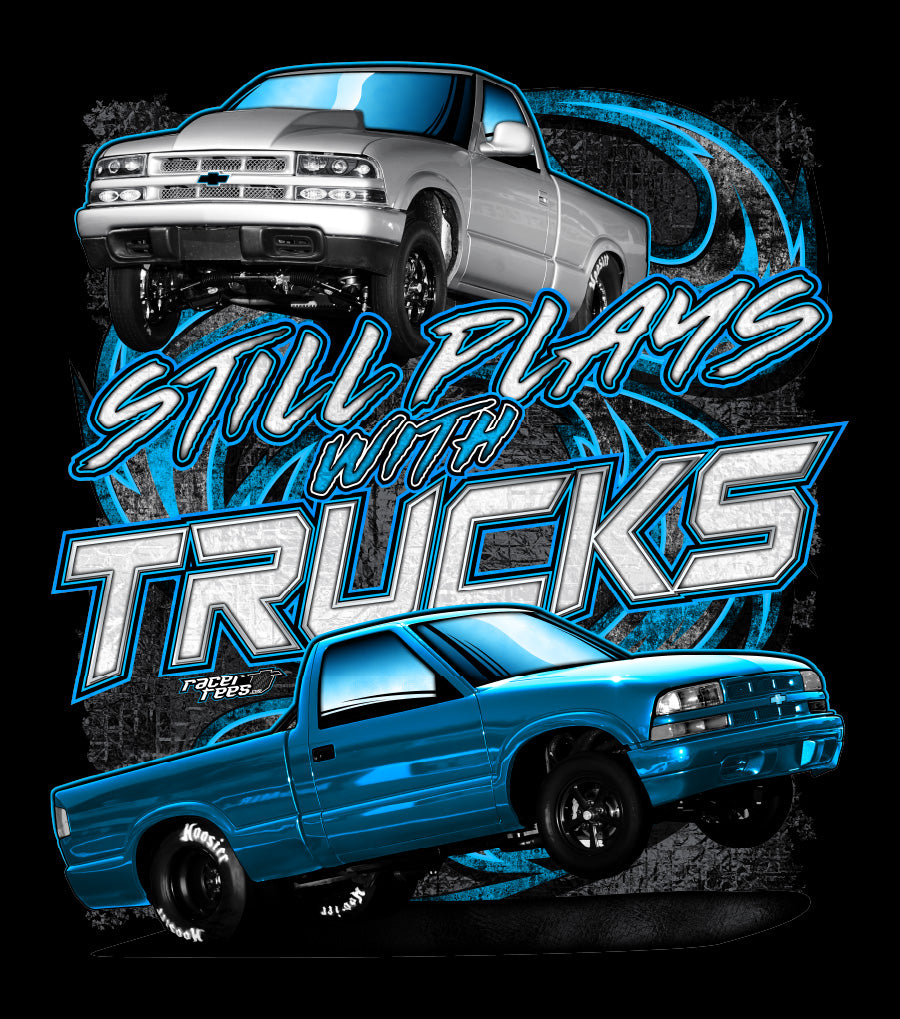 Still Plays with Trucks Racer Tees - Main Image